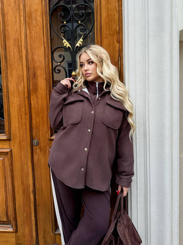 Warm corduroy velvet shirt  - Twiggy Shop