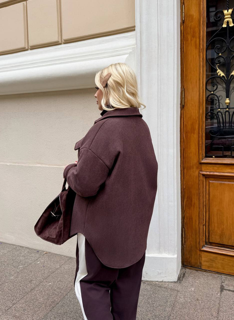 Warm corduroy velvet shirt  - Twiggy Shop