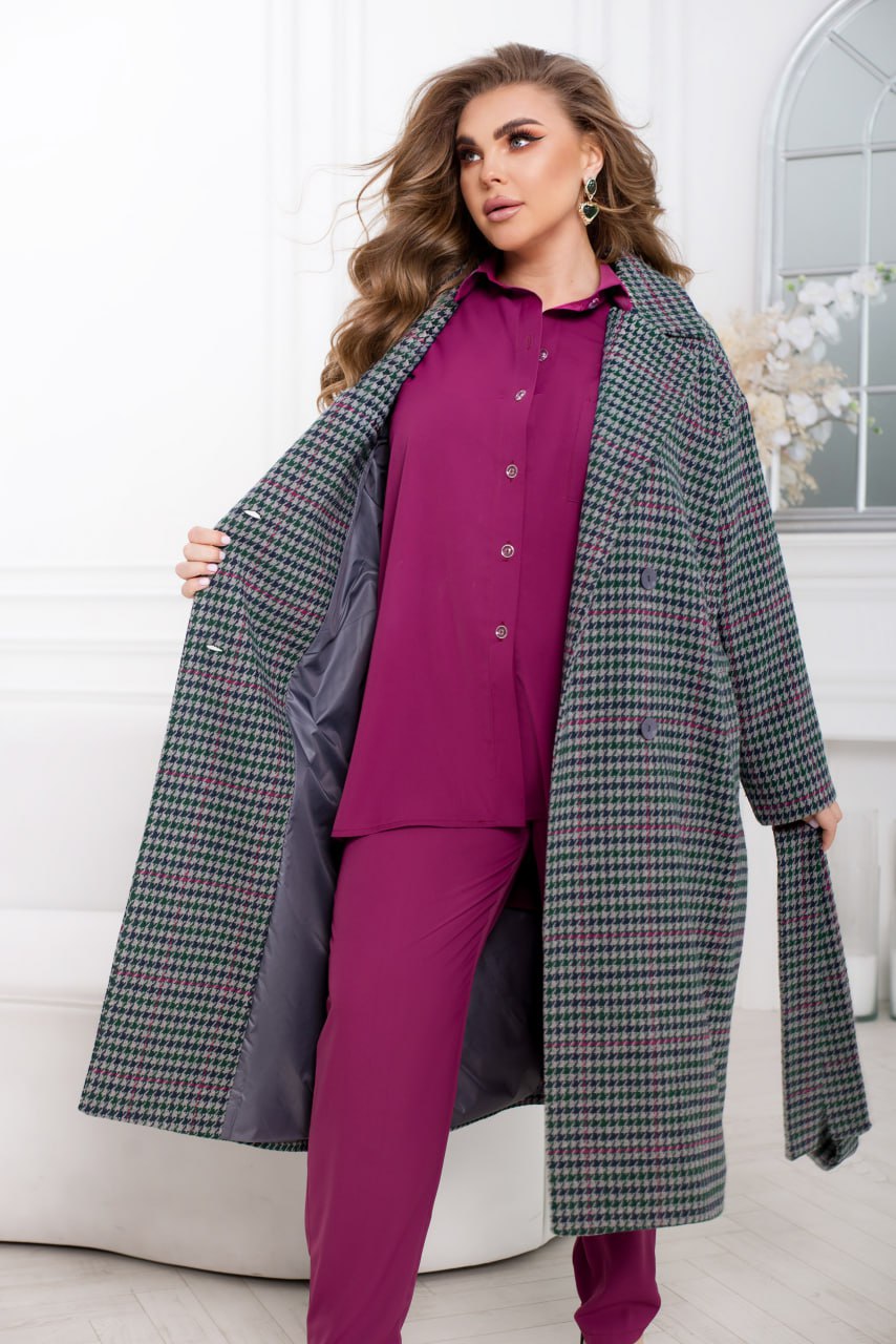 Checkered coat - Twiggy Shop