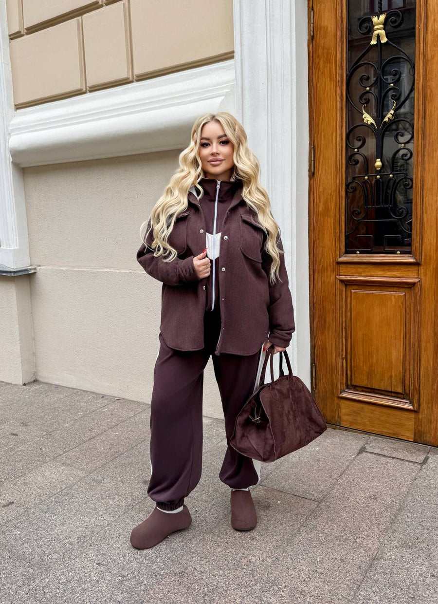 Warm corduroy velvet shirt  - Twiggy Shop