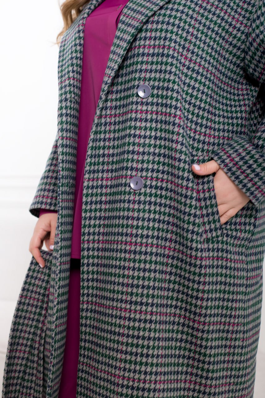 Checkered coat - Twiggy Shop