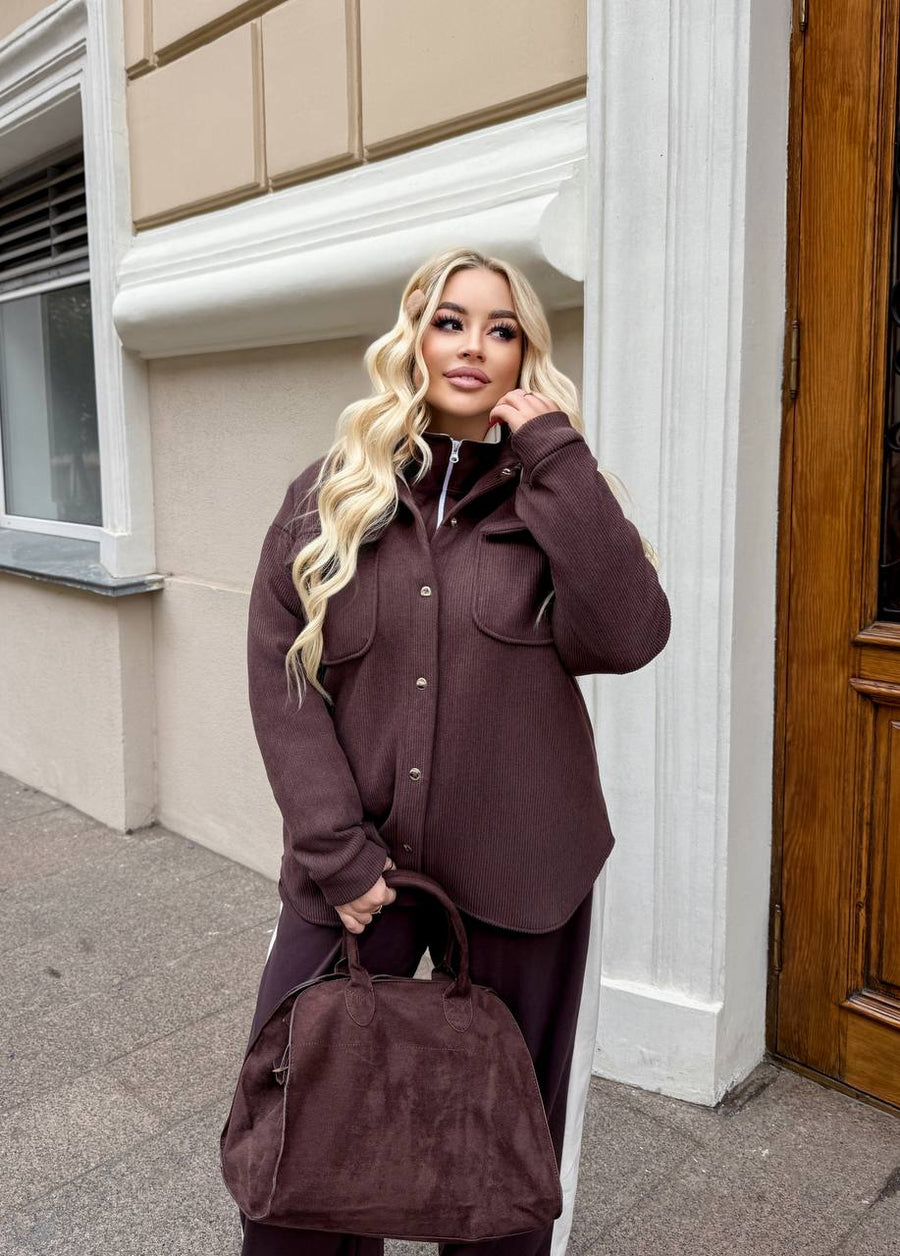 Warm corduroy velvet shirt  - Twiggy Shop