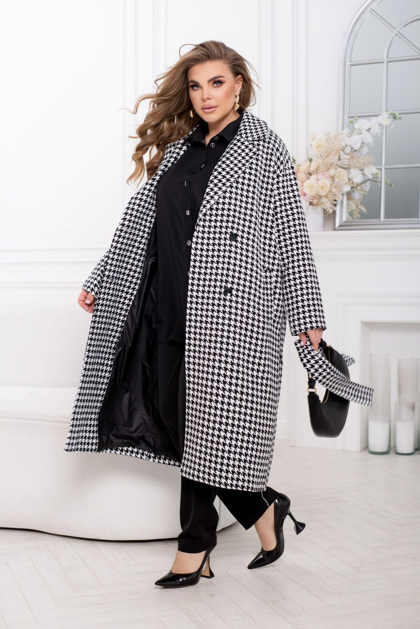 Checkered coat - Twiggy Shop