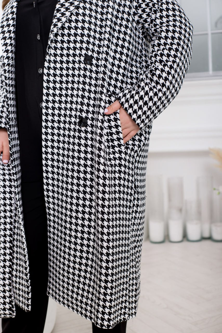 Checkered coat - Twiggy Shop