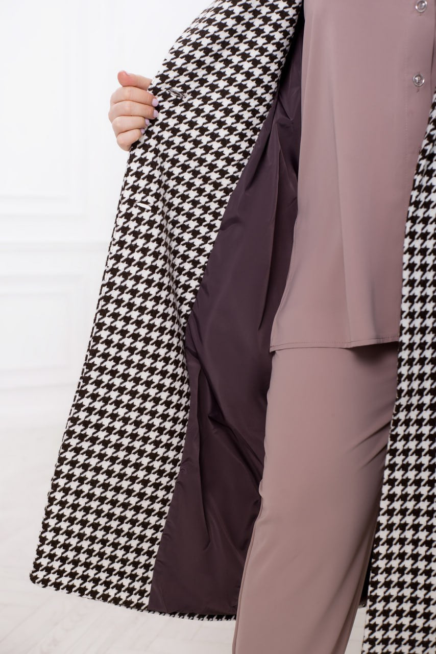 Checkered coat - Twiggy Shop