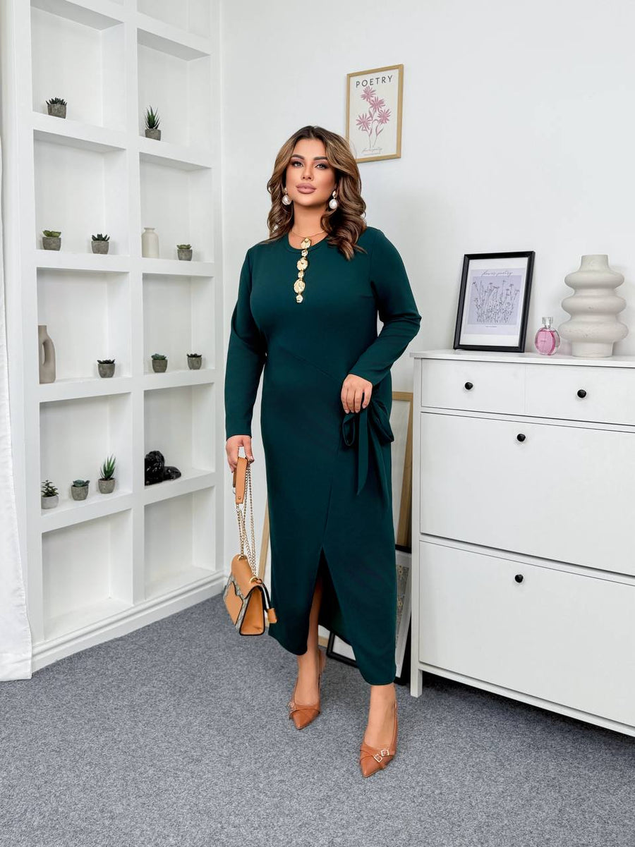 Midi dress with a slit  - Twiggy Shop