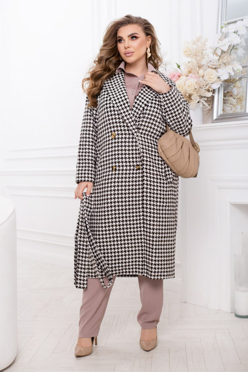 Checkered coat - Twiggy Shop