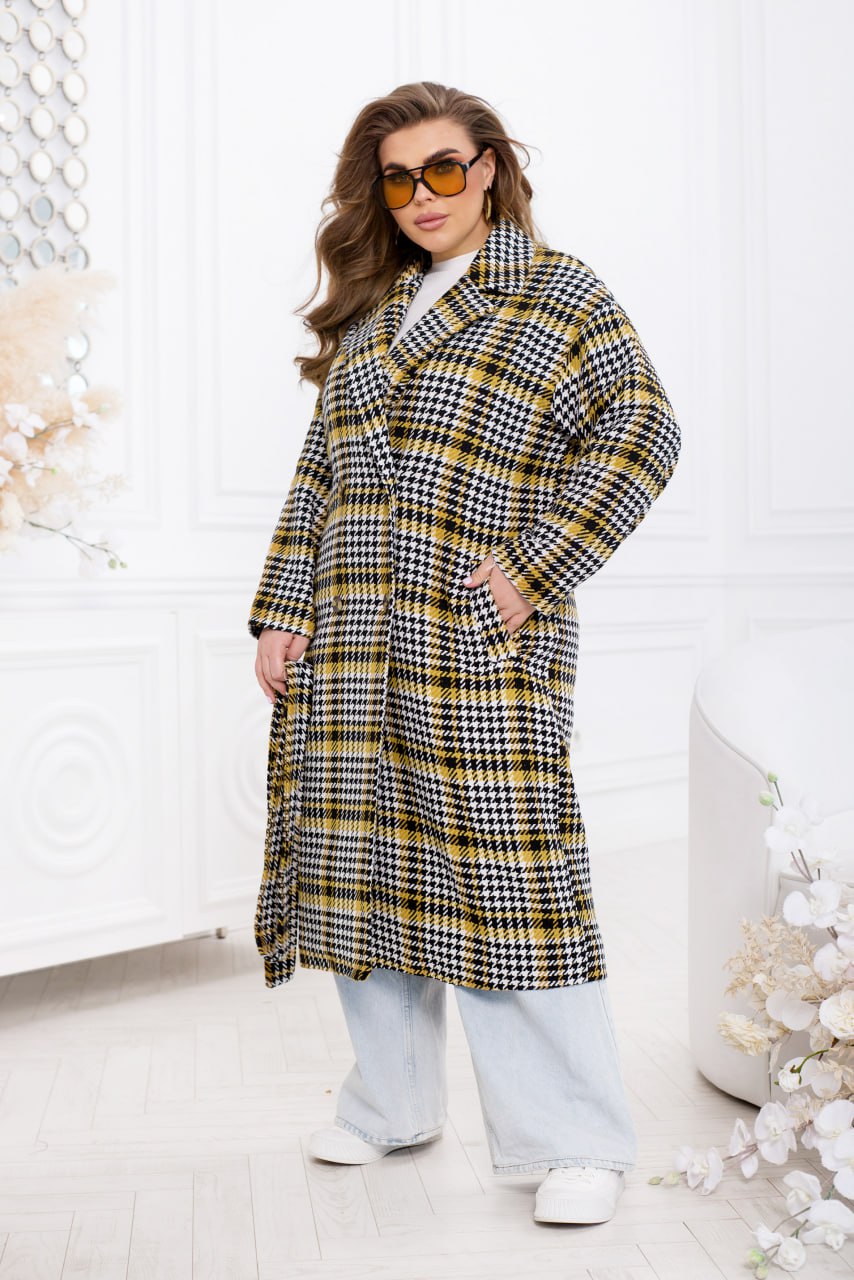 Checkered coat - Twiggy Shop