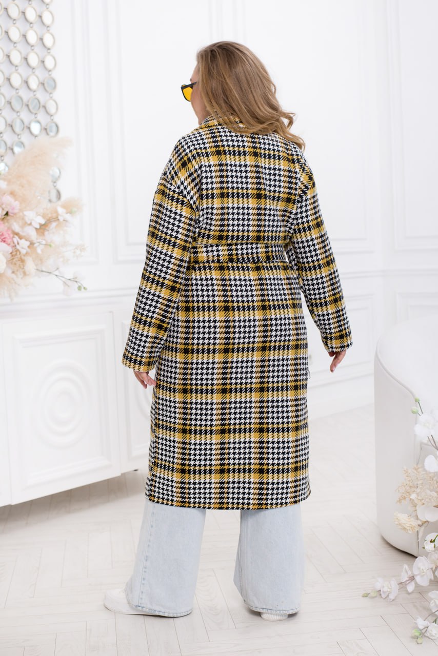 Checkered coat - Twiggy Shop