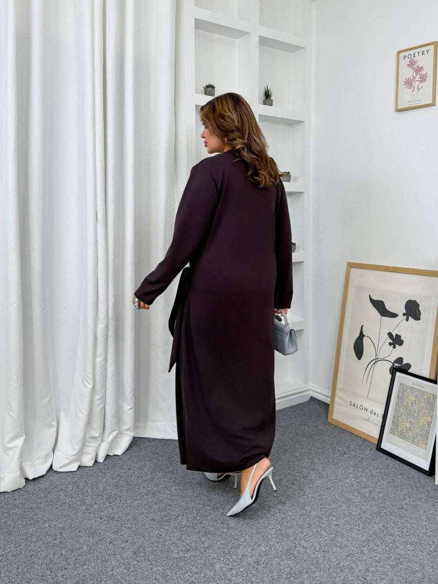 Midi dress with a slit  - Twiggy Shop