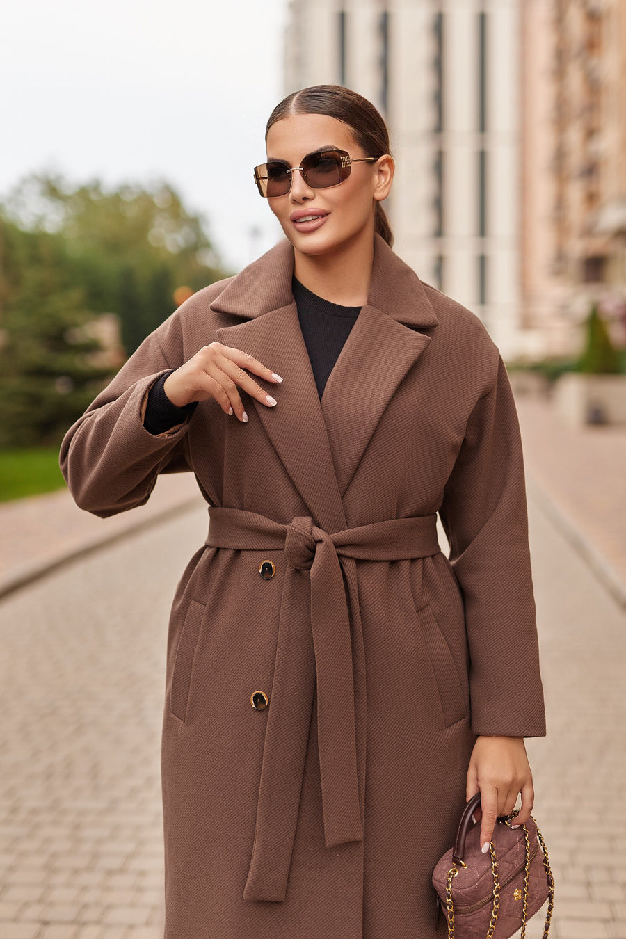 Eco-cashmere coat