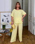 Light cotton set  със cmес 70% cotton и 30% polyester, изображение на етикет и текстура