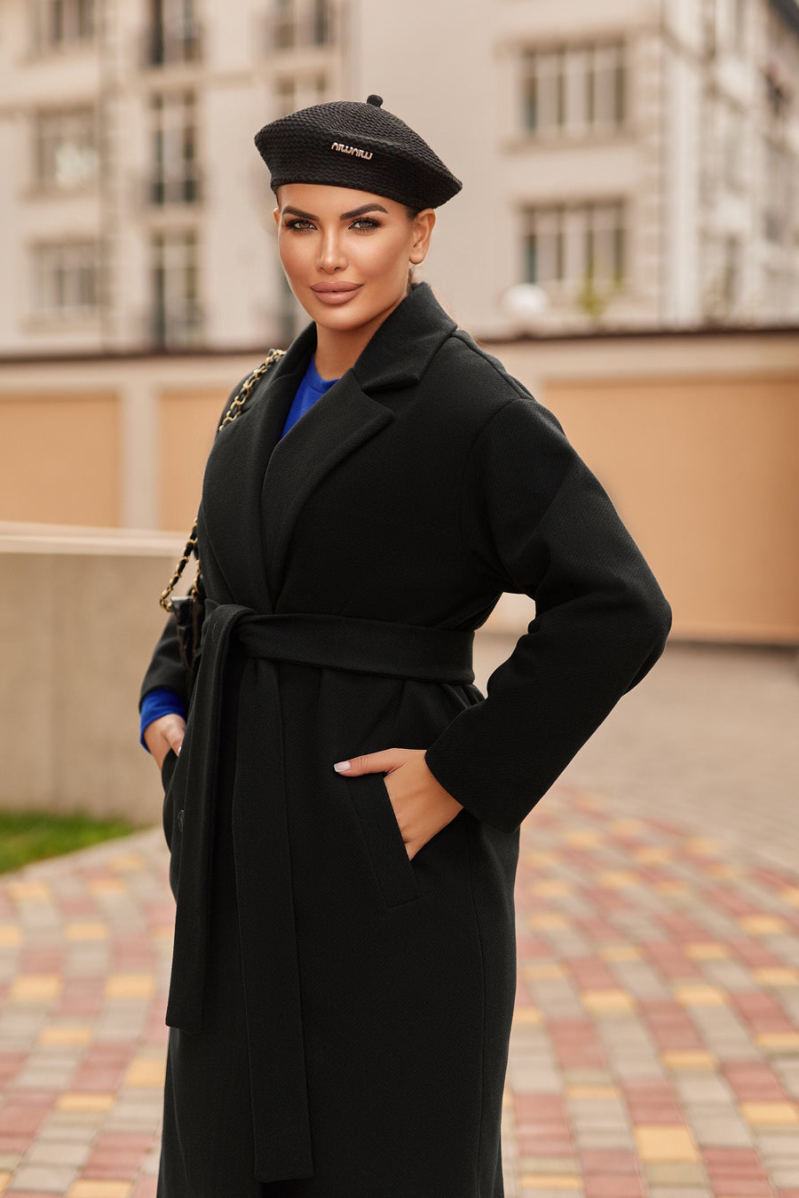 Eco-cashmere coat