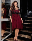Flared dress with embroidery  - Twiggy Shop