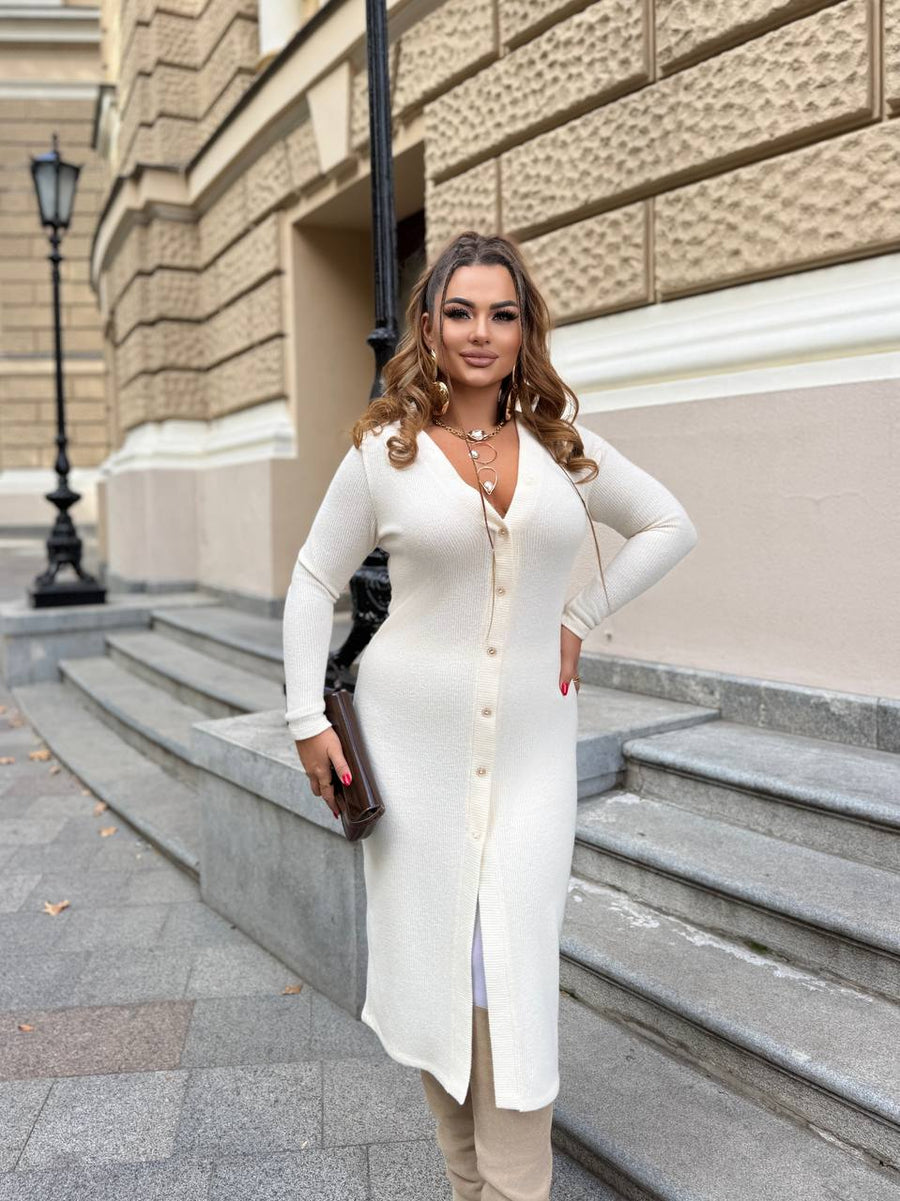 Fitted dress made of soft knit  - Twiggy Shop