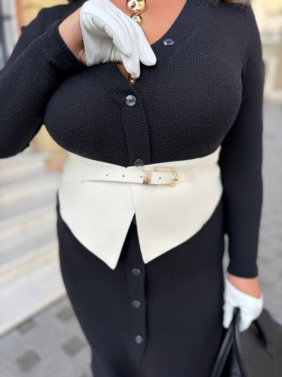 Fitted dress made of soft knit  - Twiggy Shop