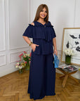 Комплект от памучна Fabric с волан, White цвят, 70% cotton и 30% polyester, подходящ за ежедневна облекло.