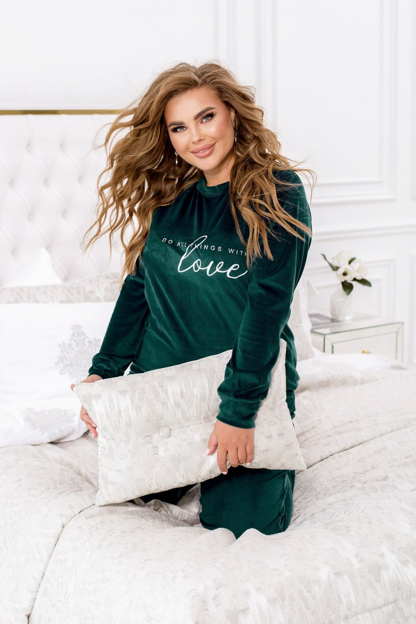 Loungewear set with a print - Twiggy Shop