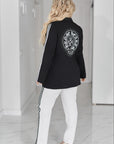 Business set with stone embellishments print , изработен от polyester, lycra и nylon, с моден дизайн и ярък принт.