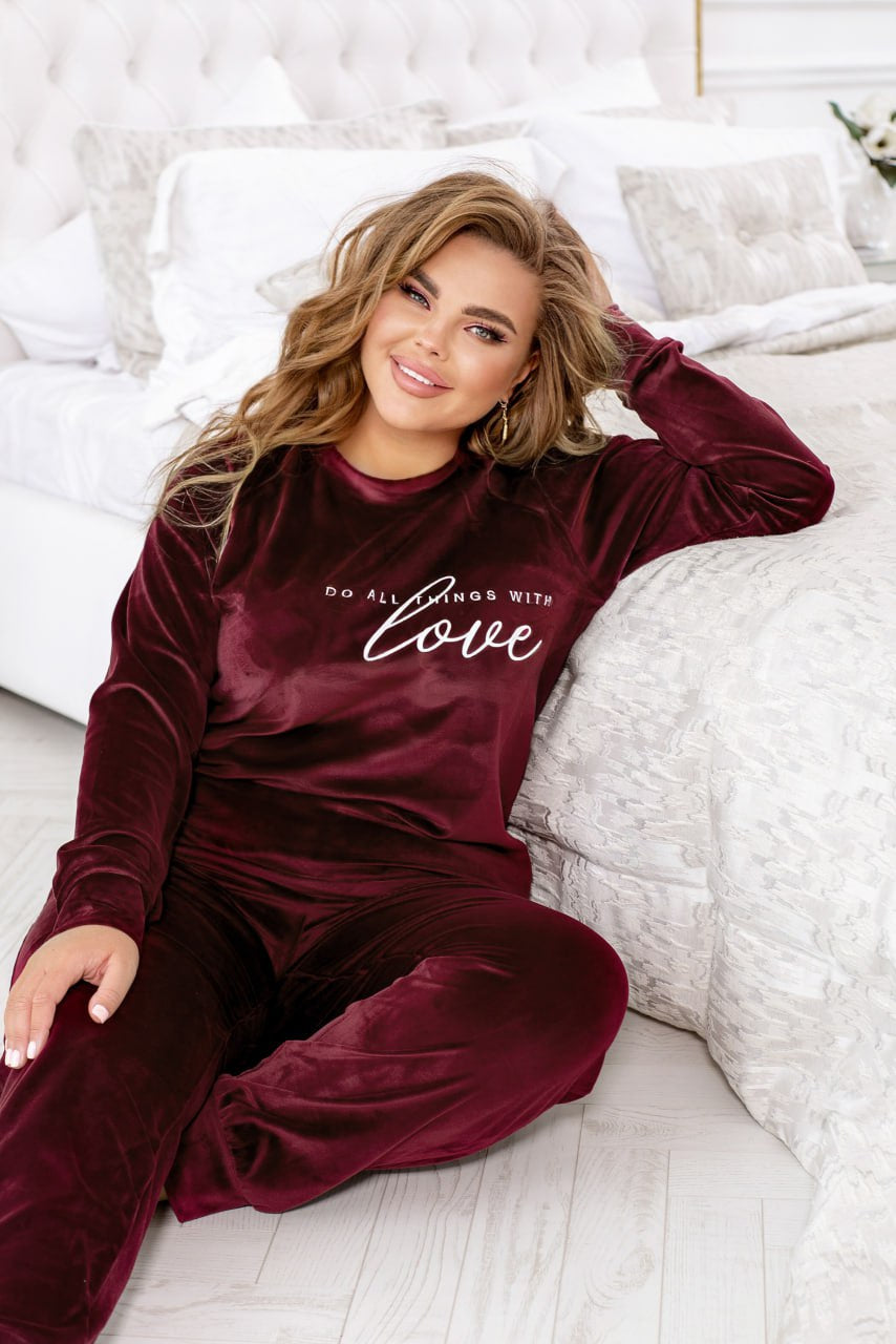 Loungewear set with a print - Twiggy Shop