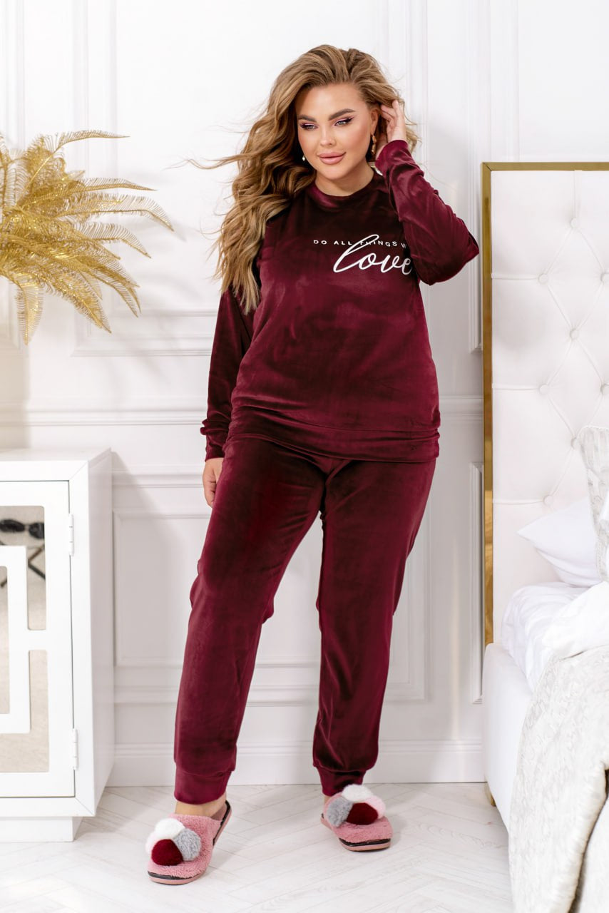 Loungewear set with a print - Twiggy Shop