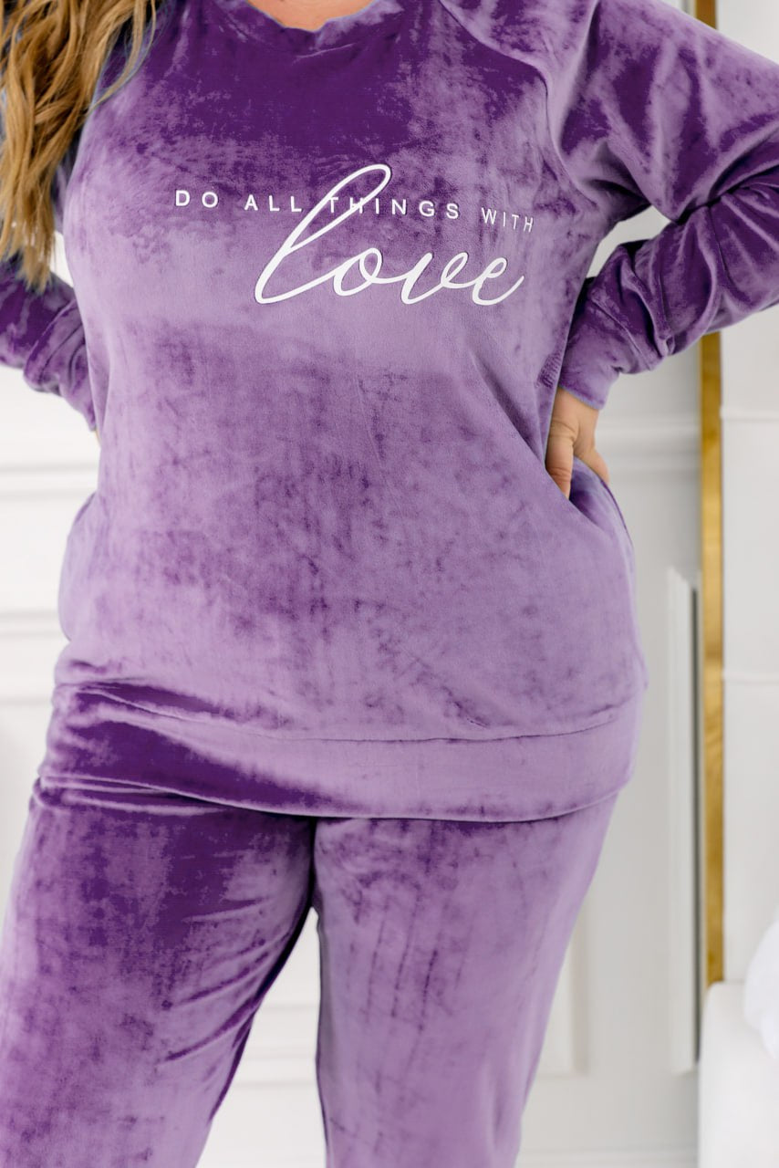 Loungewear set with a print - Twiggy Shop