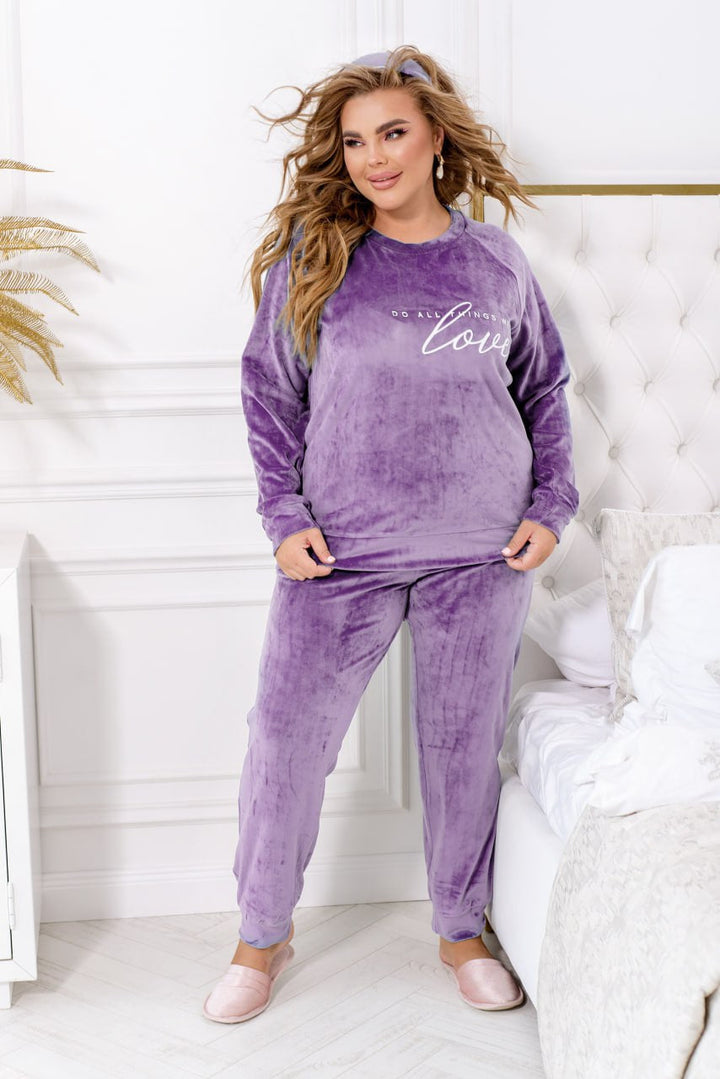 Loungewear set with a print - Twiggy Shop