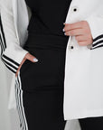 Business set with stone embellishments print , Compositionен от polyester, lycra и nylon, изображение на моден костюм