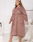 Warm robe with a belt - Twiggy Shop