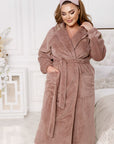 Warm robe with a belt - Twiggy Shop