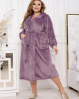 Warm robe with a belt - Twiggy Shop