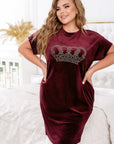 Velvet loungewear dress - Twiggy Shop