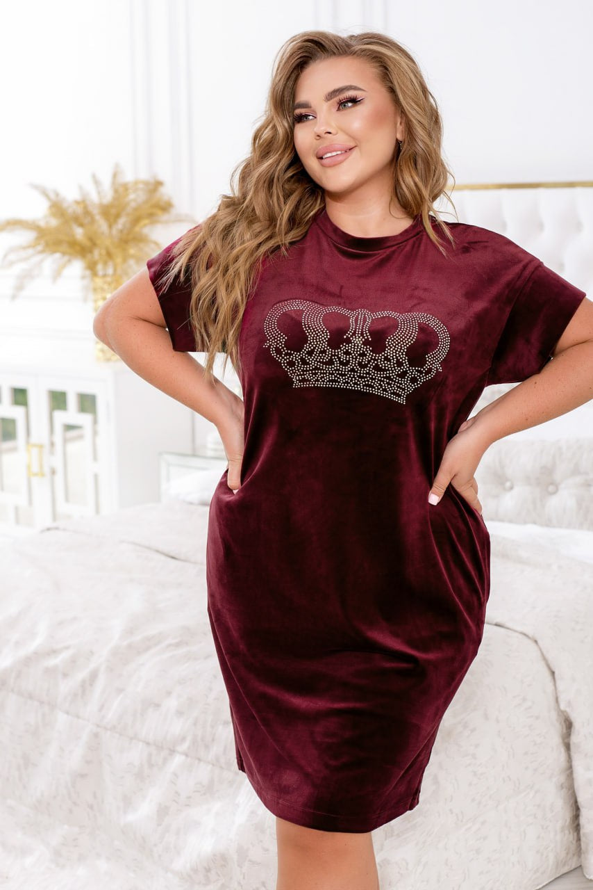 Velvet loungewear dress - Twiggy Shop