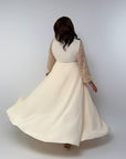Long lace dress  от polyester, модел SV082025, с елегантен дизайн и деликатна дантеlinen а детайл.