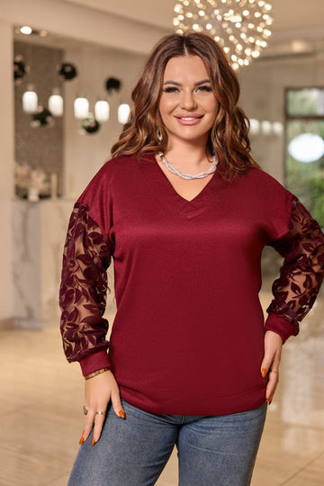 Sweater with mesh  - Twiggy Shop