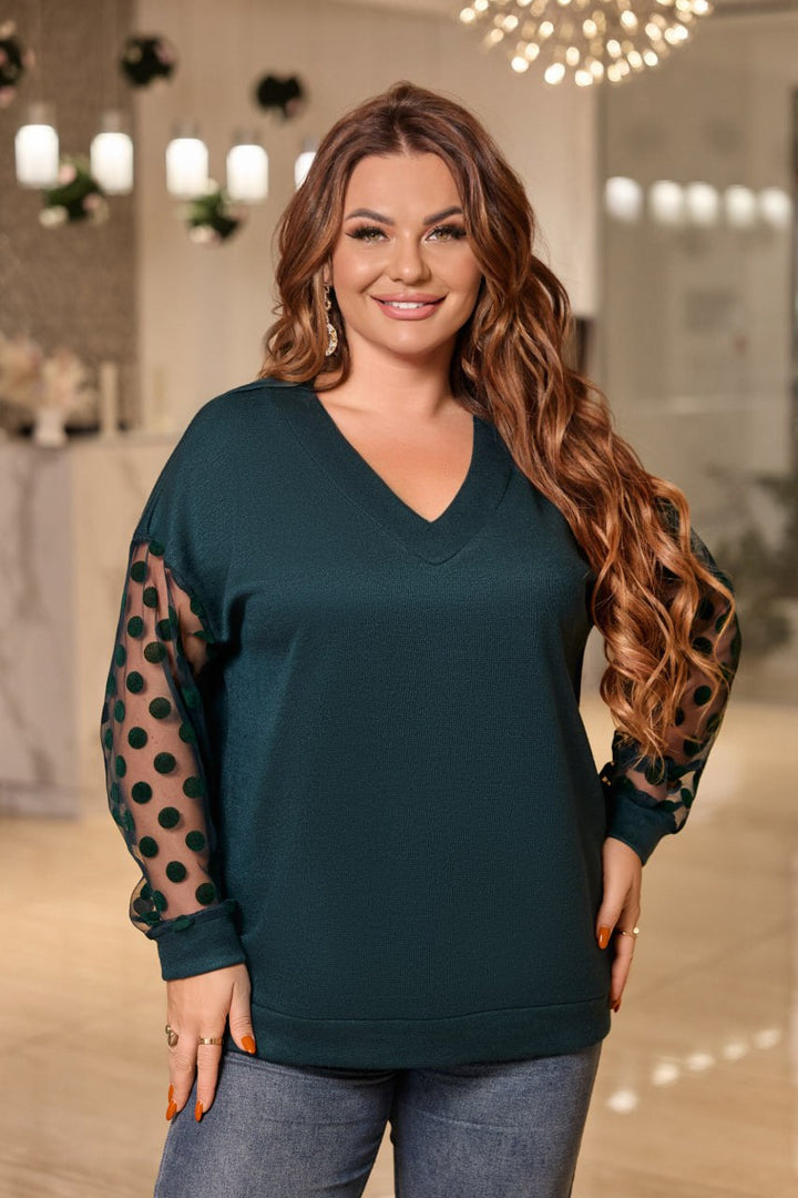 Sweater with mesh  - Twiggy Shop