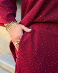 Loose-fitting set with rhinestones, made from polyester, viscose and lycra, stylish and comfortable for everyday wear.