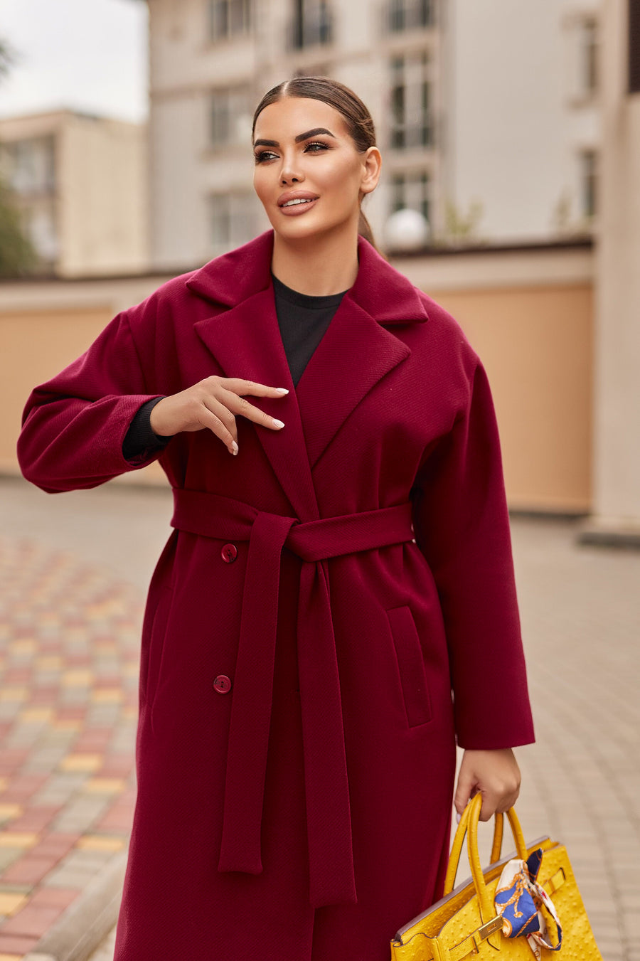 Eco-cashmere coat