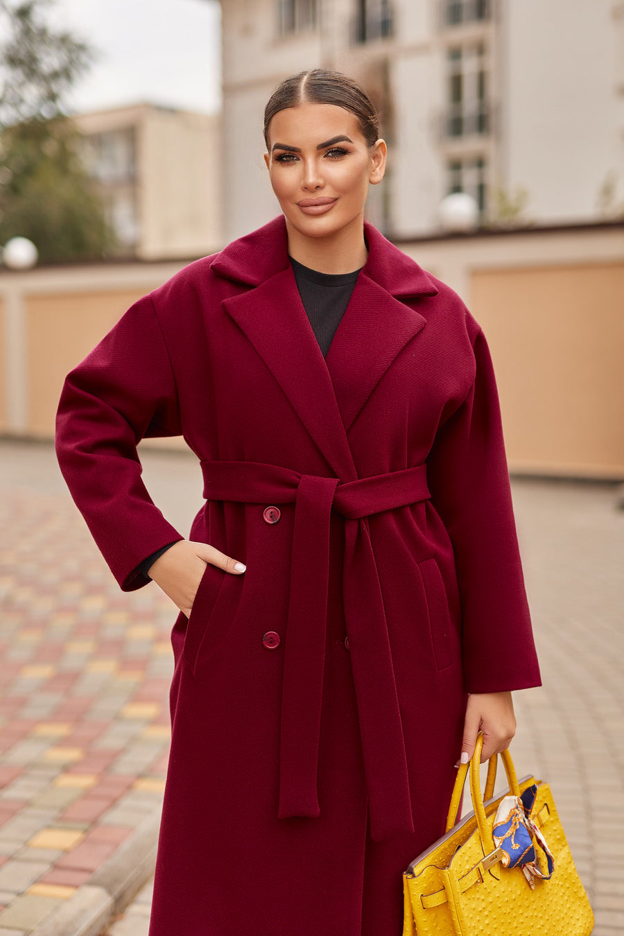 Eco-cashmere coat