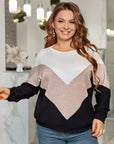 Soft three-colored sweater  - Twiggy Shop