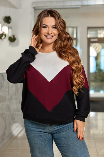 Soft three-colored sweater  - Twiggy Shop