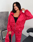 Everyday hooded set made from viscose, cotton and elastane, image of comfortable everyday set.