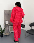 Everyday hooded set, made from viscose, cotton and elastane, comfortable and stylish for everyday use.