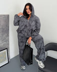 Everyday hooded set made from viscose, cotton and elastane, comfortable and stylish everyday clothing from the brand Composition.