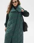 Gilet lungo realizzato in nylon