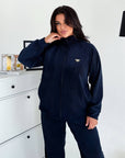 Corduroy set with viscose, cotton and elastane, soft and luxurious for comfort and style.