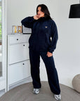 Corduroy set made from viscose, cotton and elastane, in soft texture and delicate design.