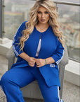 Комплект pants и blazer с linen ти, polyester и lycra, стиlinen  и елегантен, за модерен ежедневен облик.