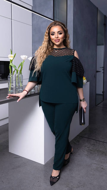 Two-piece set with mesh  - Twiggy Shop