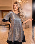 Loose-fit dress with sequins  - Twiggy Shop